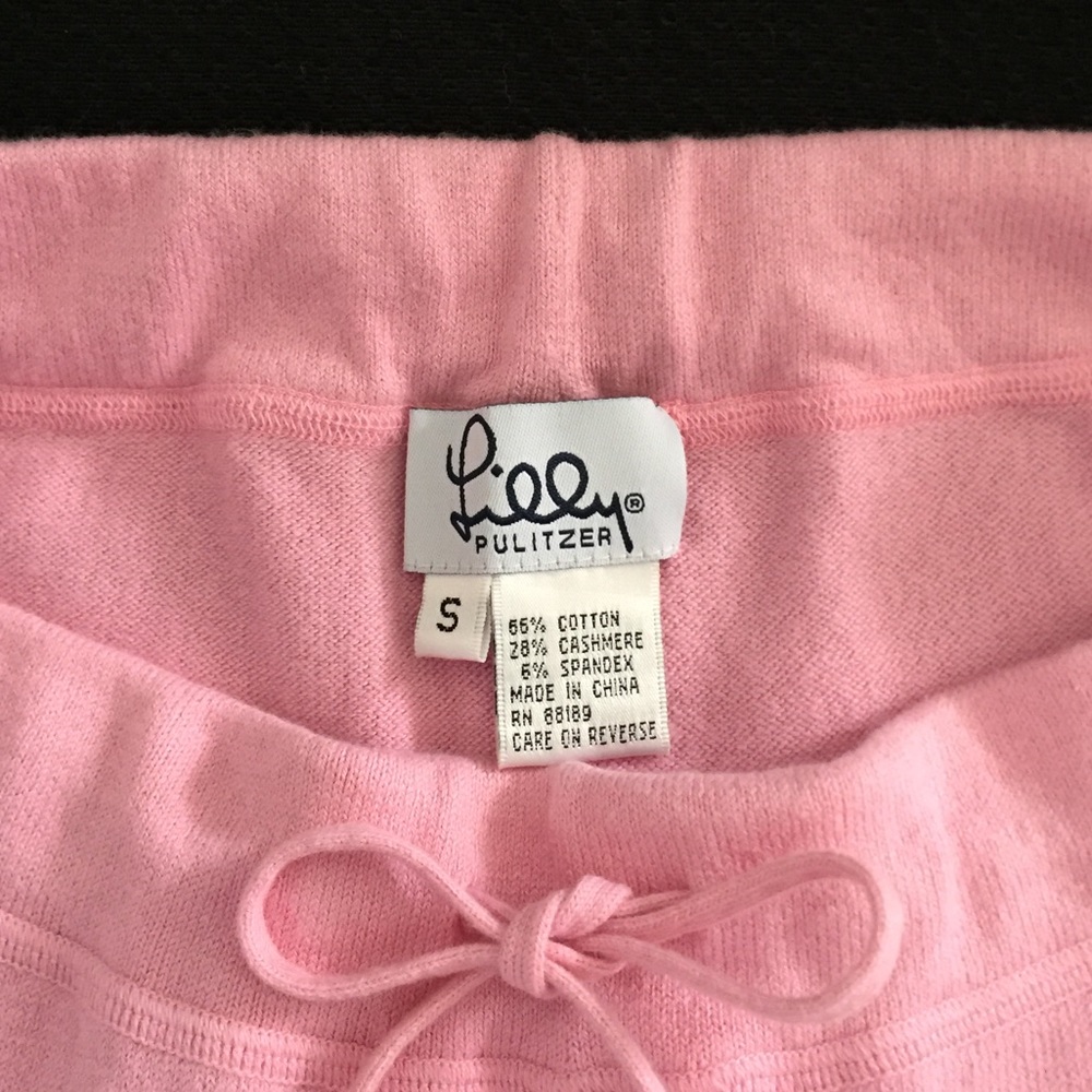 LILLY PULITZER Pink CASHMERE pants  NWOT  Sz S  🌸